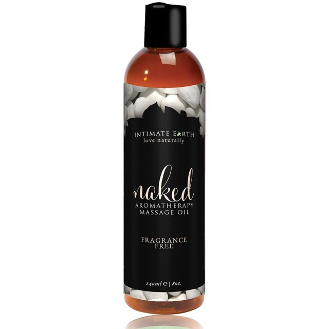 Intimate Organics Naked  -  Massageolie Uden Duft - 240 ml