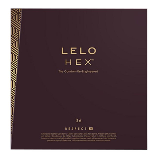 LELO HEX Respect XL  -  Kondomer i megastørrelse-36stk