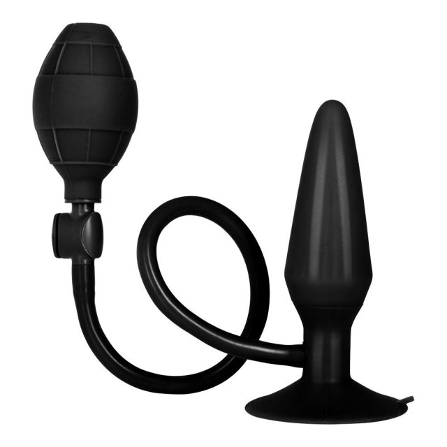 California Exotic Novelties Booty Call  -  Oppustelig Buttplug - Sort