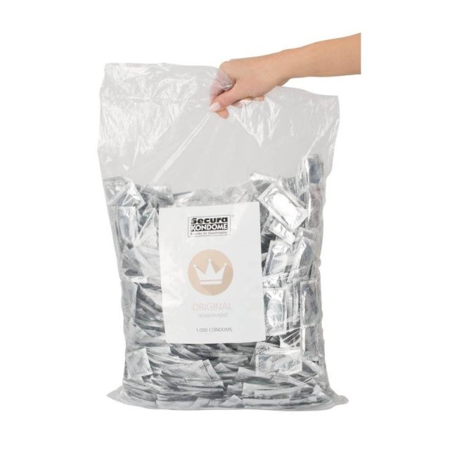 Secura Original Kondomer  -  Stærke og tynde (1000 stk.)