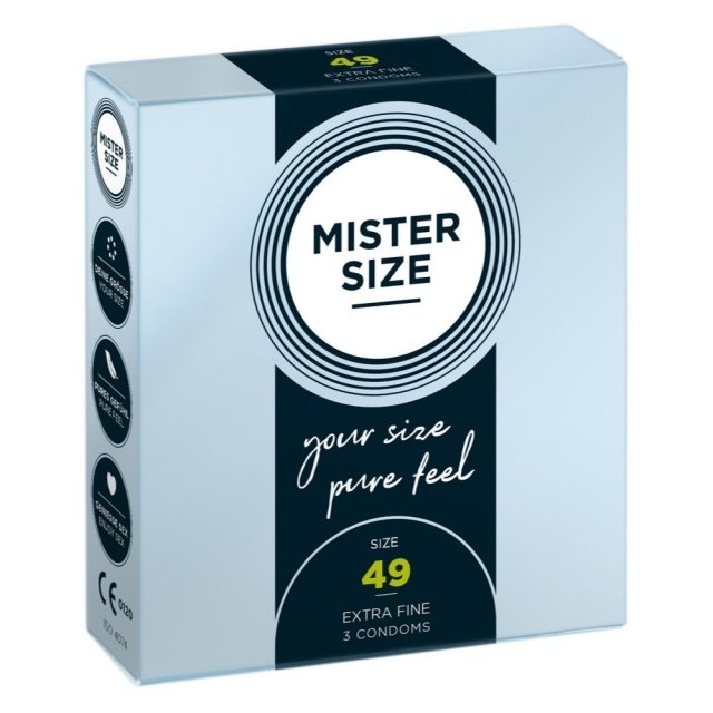 Mister Size 49 mm  -  Kondomer-3 stk.