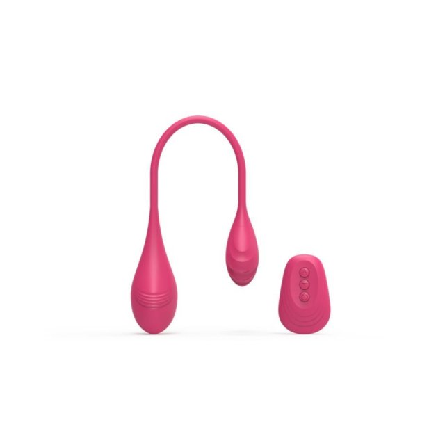 Dobbelt Vibrator Æg med Fjernbetjening
