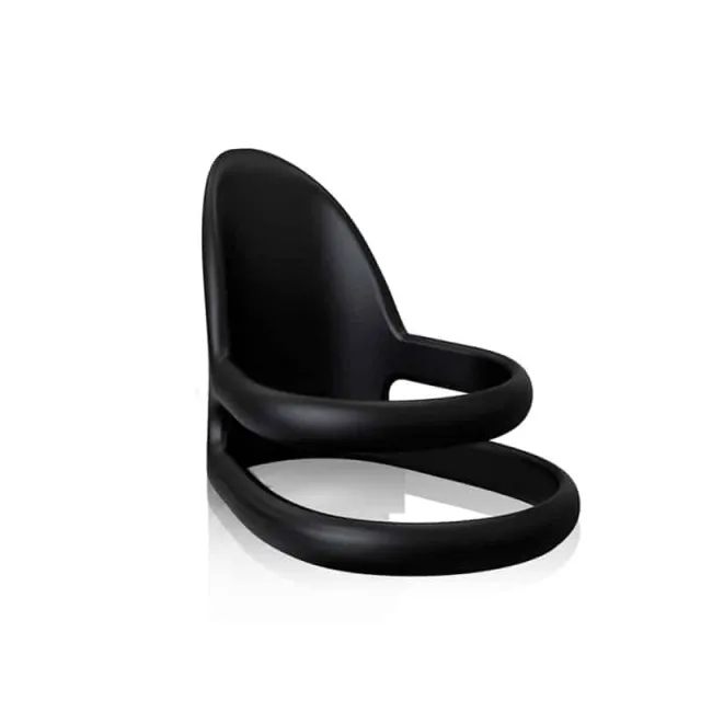 Pleaser Mac Silikone Penisring Sort